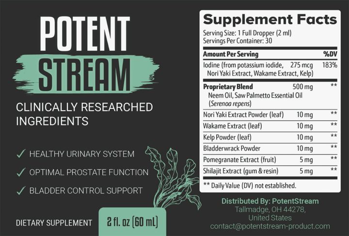 PotentStream Ingredients