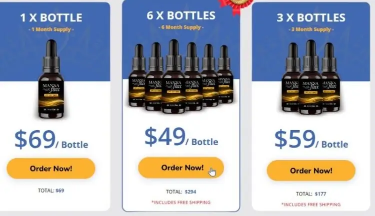 MannaFlux pricing MannaFlux pricing