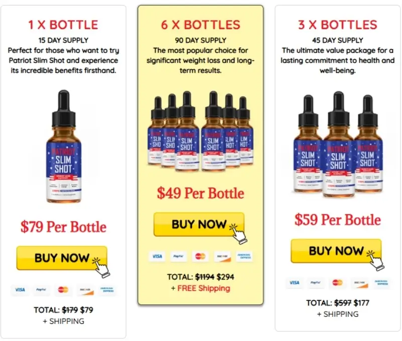 Patriot Slim Shot Pricing